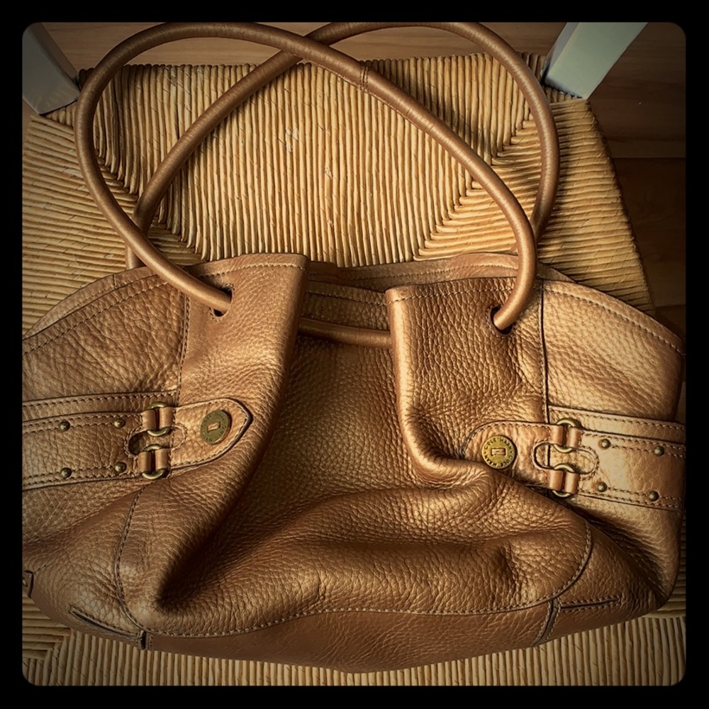 Cole Haan bronze shoulder bag